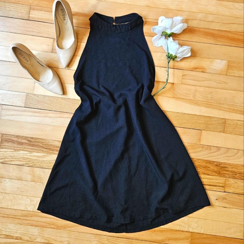 Black Lightweight backless dress